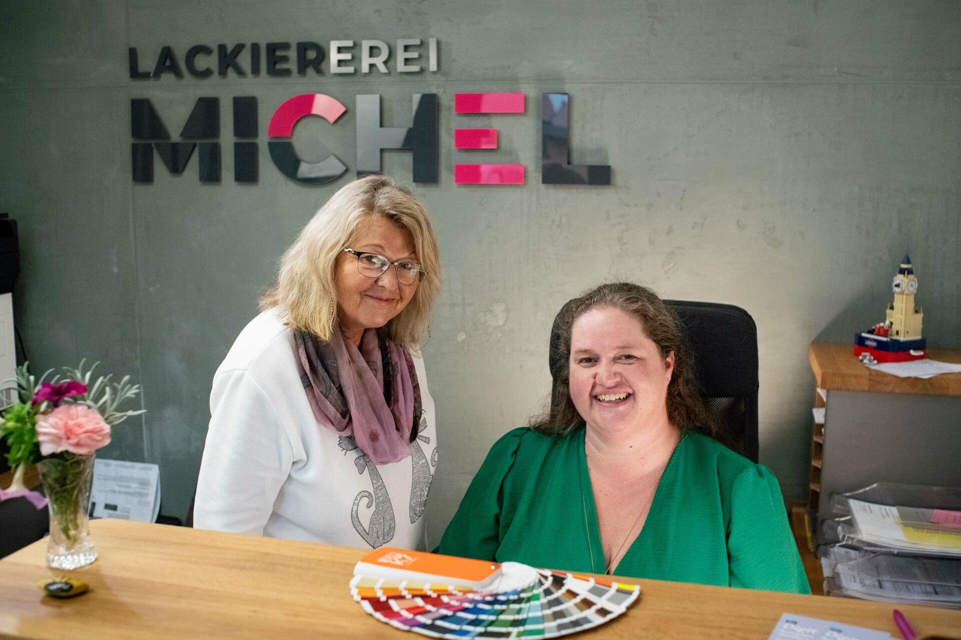 Lackiererei Michel - Blick in den Empfangsbereich